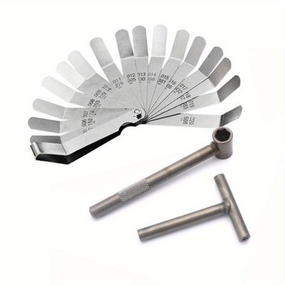 TEMU Motorcycle Engine Valve Adjustment Spanner Tool Set With Feeler Gauge 0.005-0.020 Inch, Precision Engine Tuning Kit For Motorcycle Maintenance And Repair Image