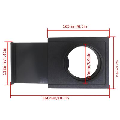 TEMU Woodworking Dust Extractor Hose Connector, 100mm Plastic Fittings Collection System, With Adjustable Flange For Wall Mount, For Abs Extractor Gates Image