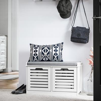 TEMU Buy Shoe Bench With Seat Storage Bench Bench With Storage Wooden Bench Shoe Chest Seat Dresser Shoe Rack With Bench Narrow Bench White Bht . 71x43x35cm Fsr23-ii-w Image
