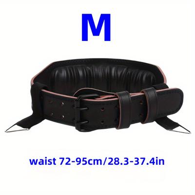 TEMU Versatile 2--1 Weightlifting & Dip Belt - Smooth Pu, Adjustable Weight Belt For - Gym Lifting Belt Ideal For Gym, Powerlifting, Squats, Bodybuilding & Image