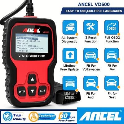 TEMU Ancel Scanner Code Reader Abs Srs Epb Automotive Diagnostic Tools Image