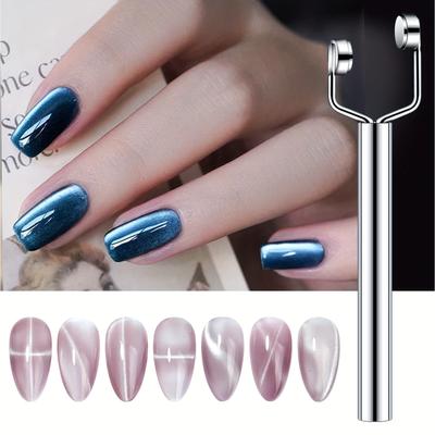 TEMU Unique Y- Stick For Nails Cat Eye Magnetic Gel Nail Polish Nail Art Tools Effect Nail Magnet Stick 3in1 Nail Design Image