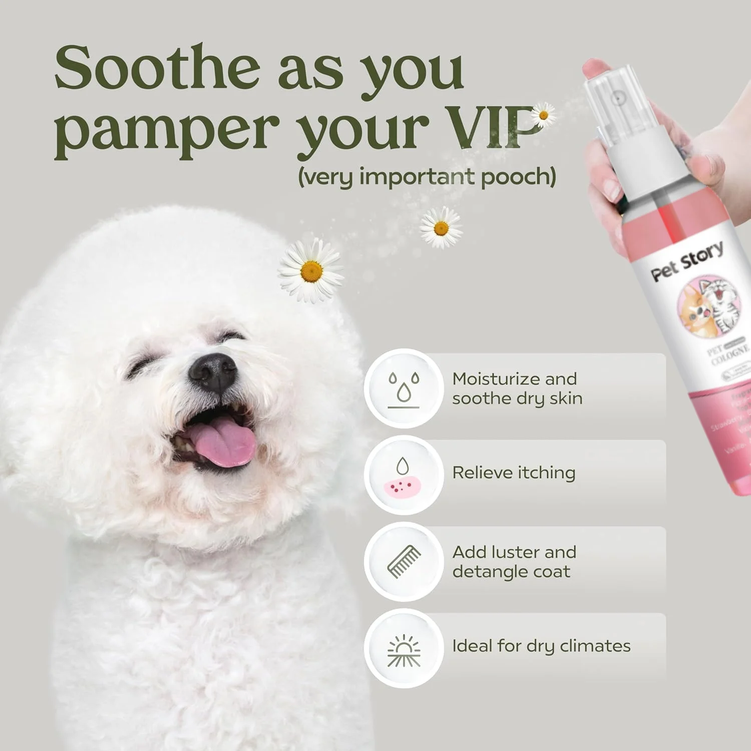 100ml Cruelty-Free Pet Perfume Odor Eliminator Cologne Spray Scented Private Label Calm Skin Deodorizing for Dog Cat