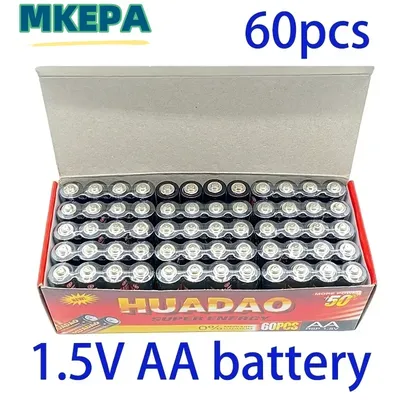 Disposable Huadao alkaline dry battery AA 1.5V battery, suitable for camera, calculator, alarm clock, mouse, remote control
