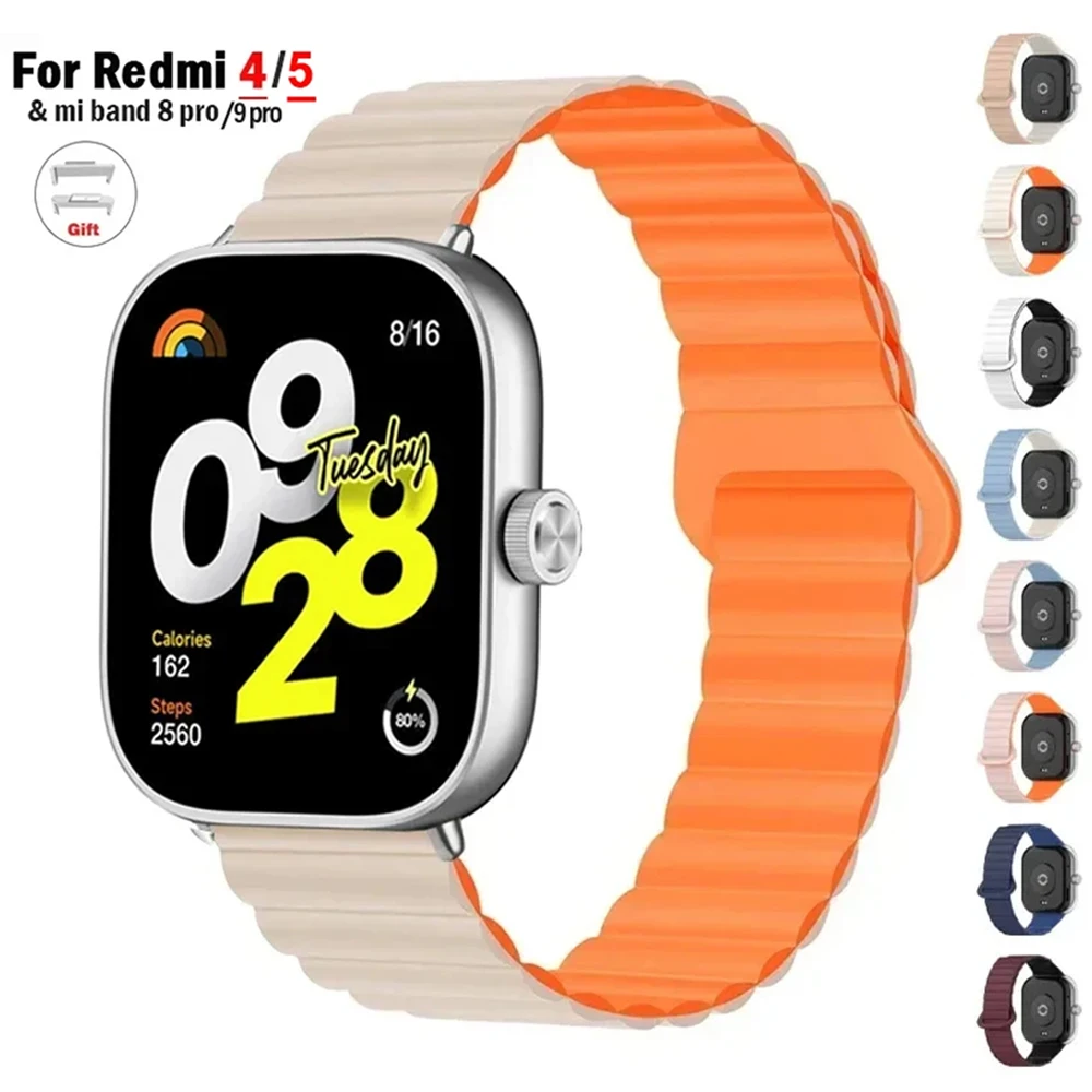 Magnetische Schleife Band Für Xiaomi Mi 9 Pro/8 Pro Armband Silikon Ersatz Armband Für Redmi 5 4 Smart armband Correa Liefert Image