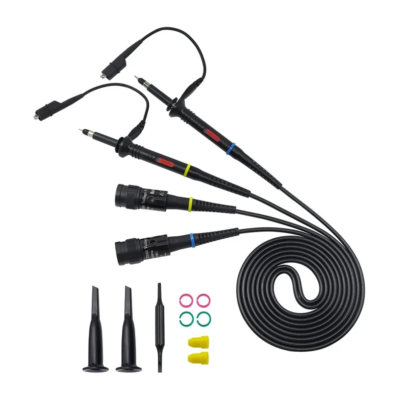 Cleqee P2060 P2100 P2200 DC 60 MHz 100 MHz 200 MHz X1/X10 Oszilloskop Sonde Für Tektronix HP BNC Messleitung Kit Image