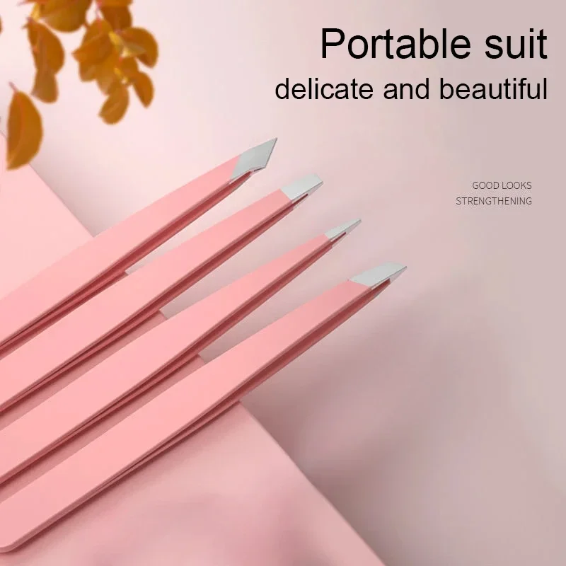 Professionelle Haar Entfernung Clip Frauen Augenbraue Pinzette Männlich Bart Entfernen Clips Edelstahl Gesicht Haar Entfernung Schönheit Werkzeug Image