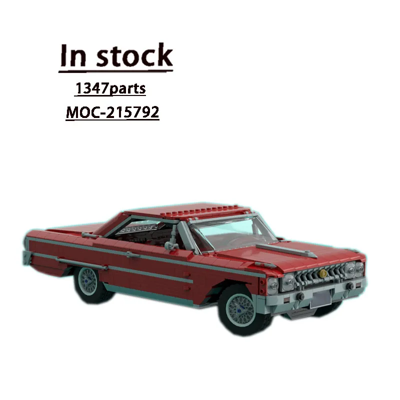 MOC- 215792 Rot Neue Supercar Racing Baustein Modell 1347 Teile MOC Kreative Junge Weihnachten Bausteine Spielzeug Geschenk Image