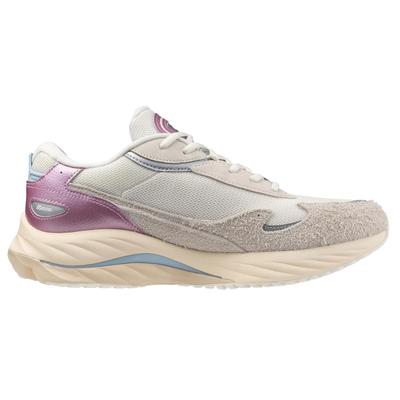 Mizuno - Herren Sneaker "Wave Rider Beta Sportstyle", Wildleder (Hell Sandfarben/Gold/Himmelblau) Image