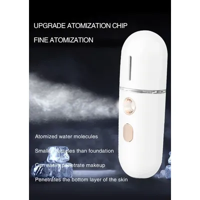 1PC Mini Portable Humidifier Nano Mister Facial Steamer Device Beauty Spray Hydrating Apparatus Cold