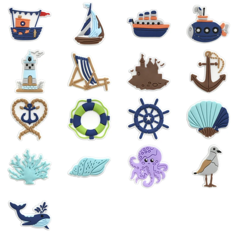 Breloques de chaussures pour Crocs, accessoires de chaussures poulpe, breloques pour décorations croco, épingles, accessoire pour hommes, jean, sabots pour femmes, Badges à Clips