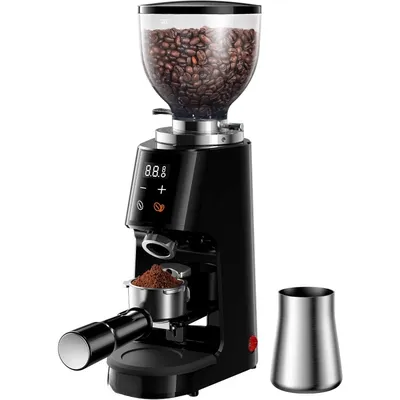 Professional 64mm Burr Coffee Grinder with 100 Grind Settings and All-Metal Chamber, Coffee Bean