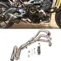 Per Yamaha XSR 900 FZ09 MT MT09 MT-09 FZ-09 XSR900 2015-2020 Sistema completo Collegamento anteriore Tubo di scarico moto 51mm Fuga Moto