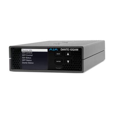 AJA DANTE-12GAM 12G-SDI/Dante 32-Channel Embedder/Disembedder DANTE-12GAM-R0