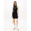 Minikleid TOMMY JEANS "TJW FLAG SWEATER MINI DRESS EXT", Damen, Gr. M (38), N-Gr, schwarz, Jersey, Obermaterial: 88% Viskose, 12% Polyester, unifarben, casual, Langarm, Kleider