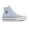 Sneaker CONVERSE "CHUCK TAYLOR ALL STAR LIFT PLATFORM", Gr. 39, blau supermoon, natural ivory, Leder, sportlich, Schuhe