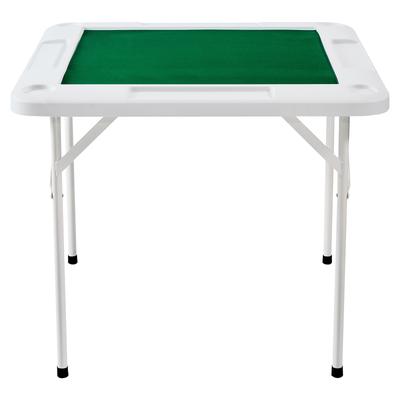 Mahjong Table Portable Domino Game Table with 1 Set of Dominoes for Mahjong Poke Puzzles