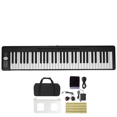 Folding Keyboard Piano, Bluetooth & MIDI, Portable Electronic Digital Foldable Piano with Sustain Pedal Bag Touch Sensitive Keys