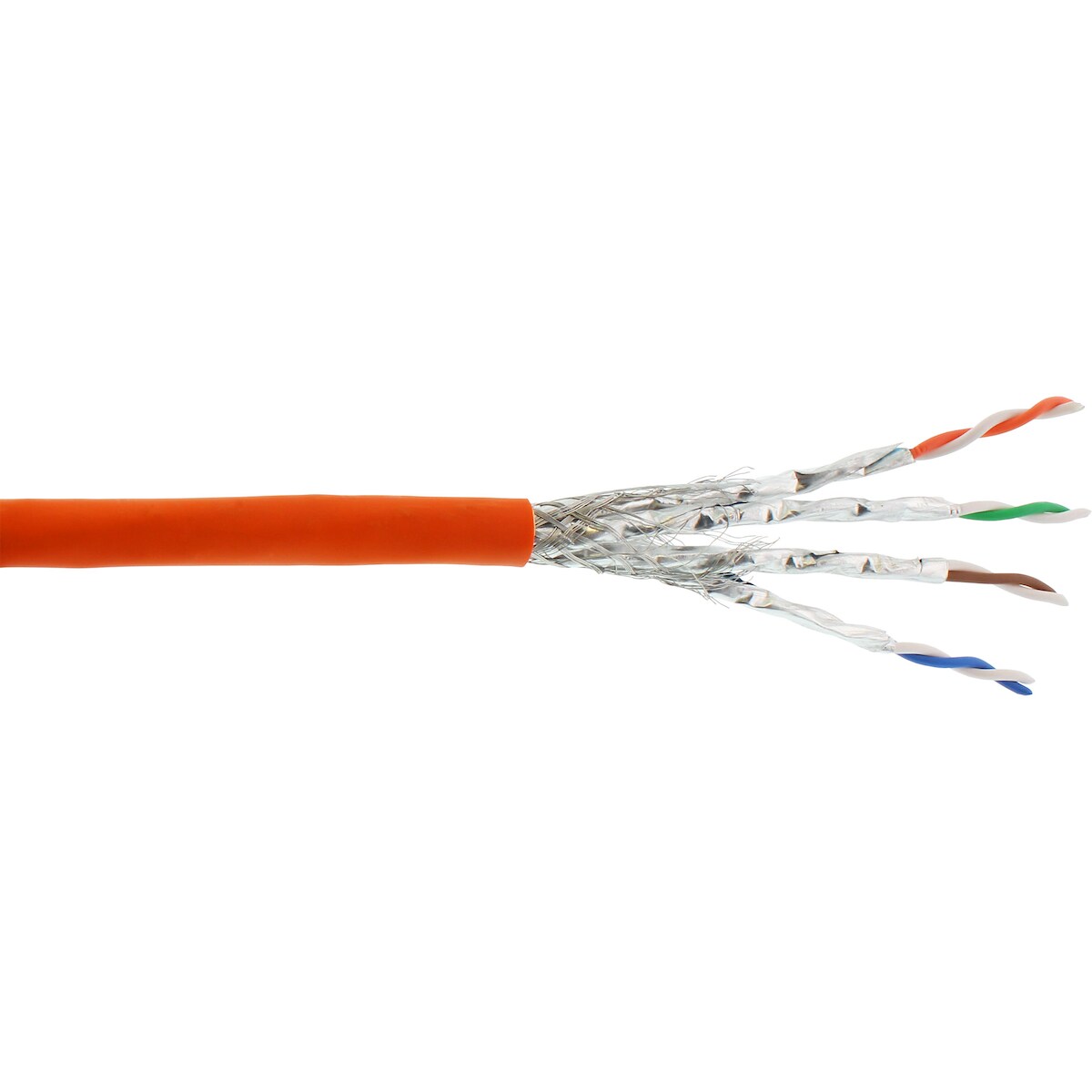 InLine® Verlegekabel Cat.7a, S/FTP (PiMF) 4x2x0,58 AWG23, 1200MHz, LSZH, 500m Image