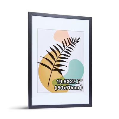 TEMU 50 X 70 Cm, Wooden Frame, Plexiglass Poster Frame, Collage Poster Frame, Modern Poster, Document Frame, Mdf Photo Frame (black) Image