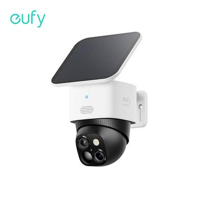 TEMU Euify Security Dual Camera Solar Outdoor Wireless Security Camera, 3k Camera, 360° Surveillance, No Dead , 2.4 Ghz Wifi, Homebase 3 Compatible ( Upgrade) Image