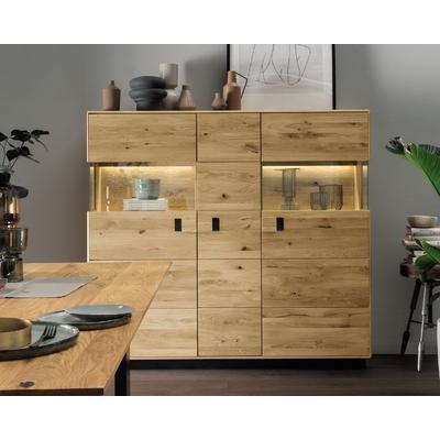 Massivholz »Arosa« Highboard II 154,8x141,6x42 cm Image
