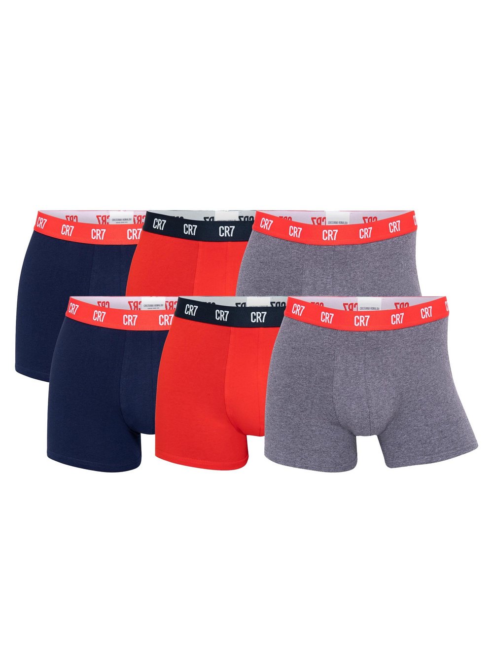 CR7 Boxershort 6er Pack Herren mehrfarbig, M Image