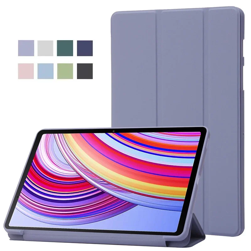 Funda Für Redmi Pad Pro Fall Trifold PU Leder Weiche Zurück Stehen Tablet Coque für Xiaomi Pad 6 5, Redmi pad SE Fall Für Poco Pad Image