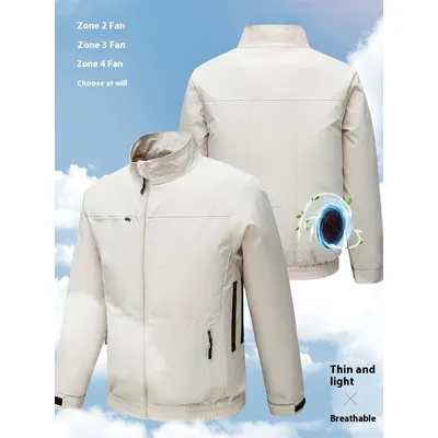 2025 New Air-conditioning Suit Long Sleeve Fan Suit Male Cooling and Heat Prevention Outdoor Sports