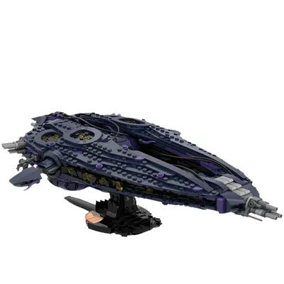 MOC Stargate Film Wraith Hive Schiff Gebäude Block Modell Stargate Raum Schlachtschiff Ziegel Montage Spielzeug Kinder Geburtstag Geschenke Spielzeug Image