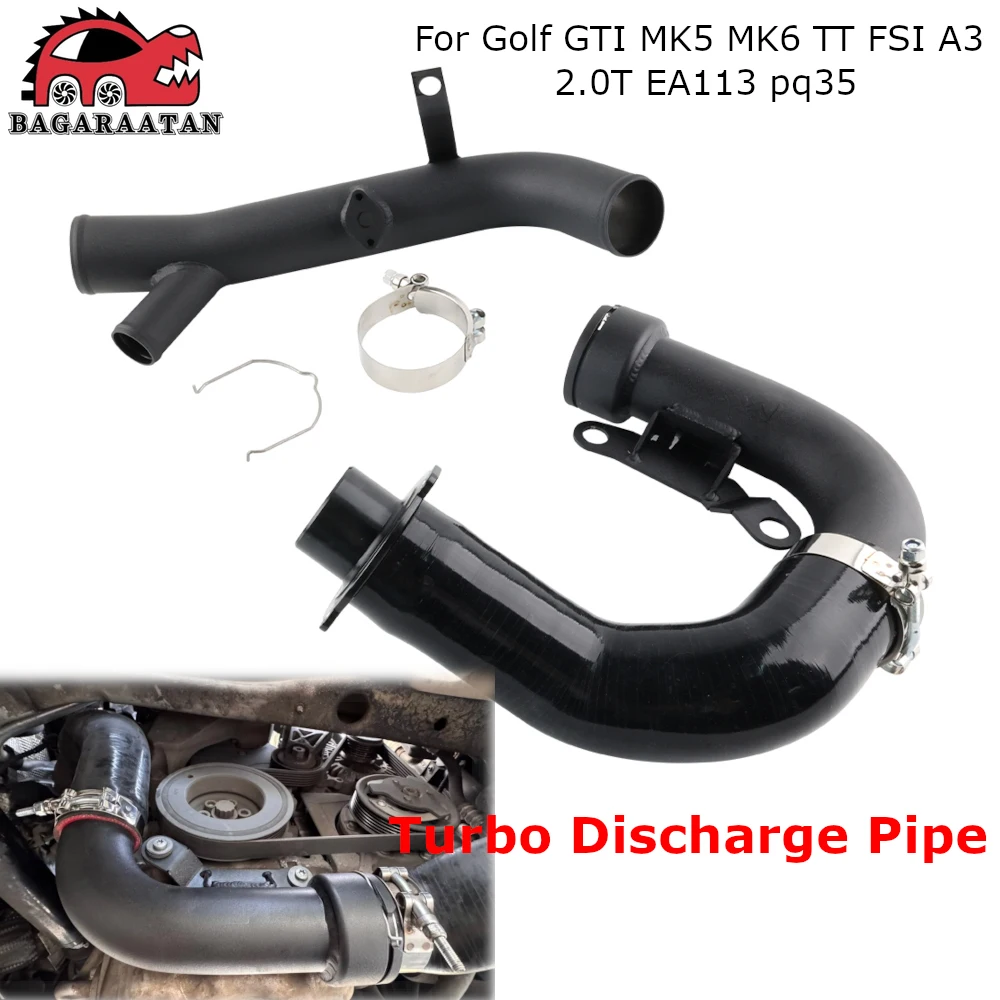 High Flow Upgrade Turbo Entladung Rohr Conversion Kit Fit Für Volkswagen VW Golf GTI MK5 MK6 Fit Für TT FSI A3 2,0 T EA113 pq35 Image