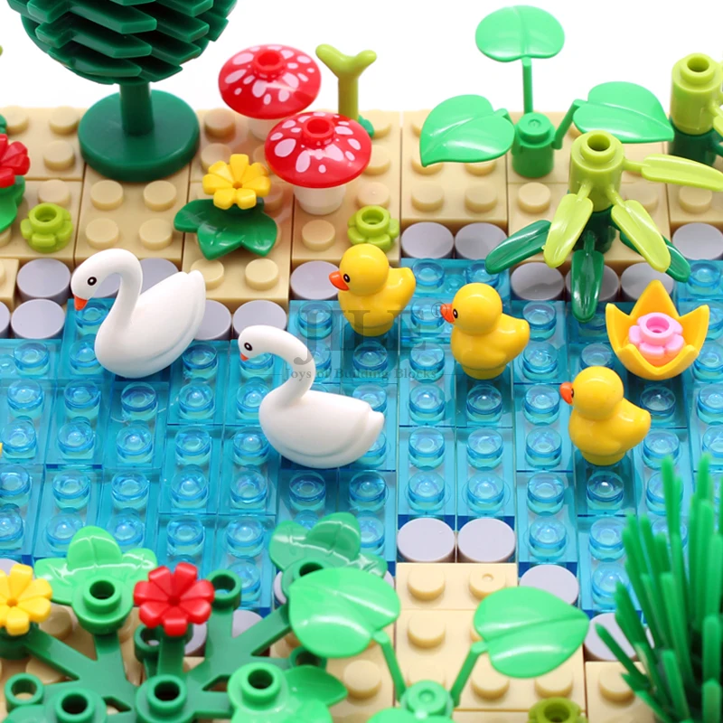 5PCS MOC Teile 49661pb01 Entlein Kugeln Bausteine Tiere Serie Zubehör Bricks Kompatibel Bauernhof Zoo Wald Kinder Spielzeug Image