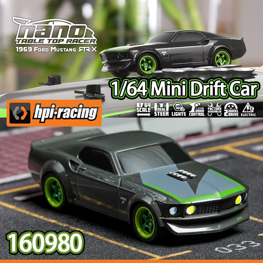 HPI RACING 1/64 Nano 160980 Flat Running Racing Drift Car MINI RC Fernbedienung On-Road Car Desktop Erwachsene Kinderspielzeug