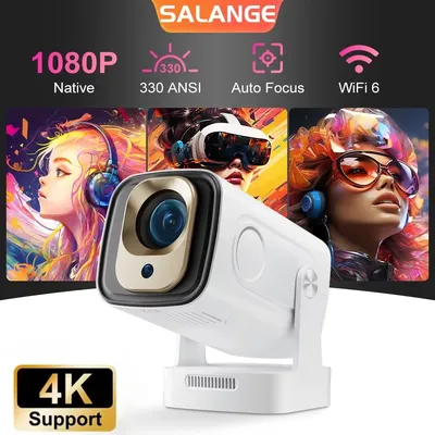 Salange HY260PRO Smart Projektor Autofokus 4K Native 1080P Android 11 Dual Wifi BT5.4 mit Air Mouse Sprachsteuerung Magcub HY310 Image