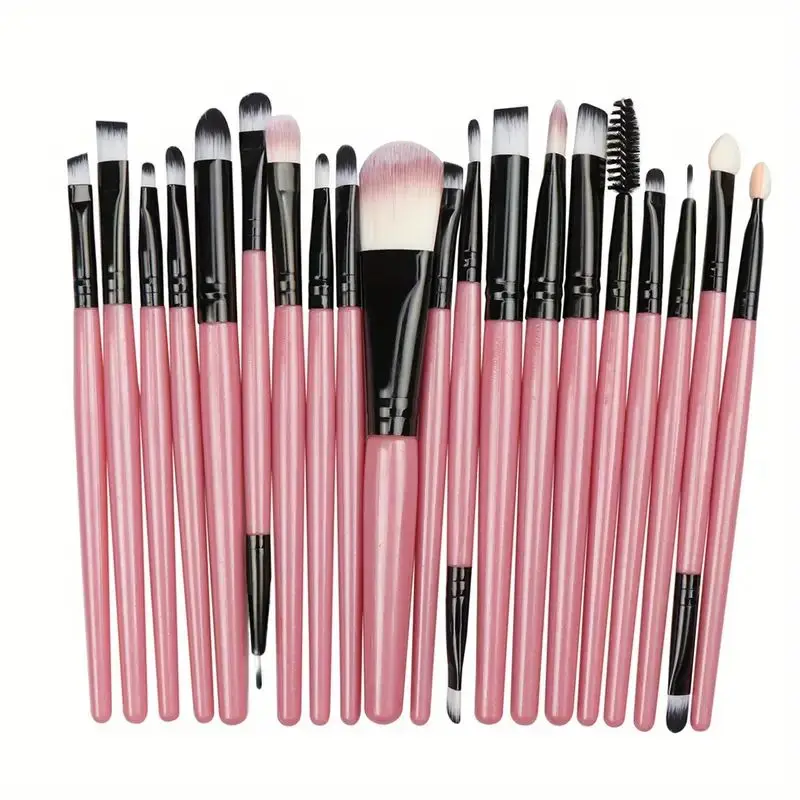 20 stücke profession elles Make-up Pinsel Set-weiche synthetische Borsten für Foundation, Lidschatten & mehr-hypo allergenes Nylon haar Image