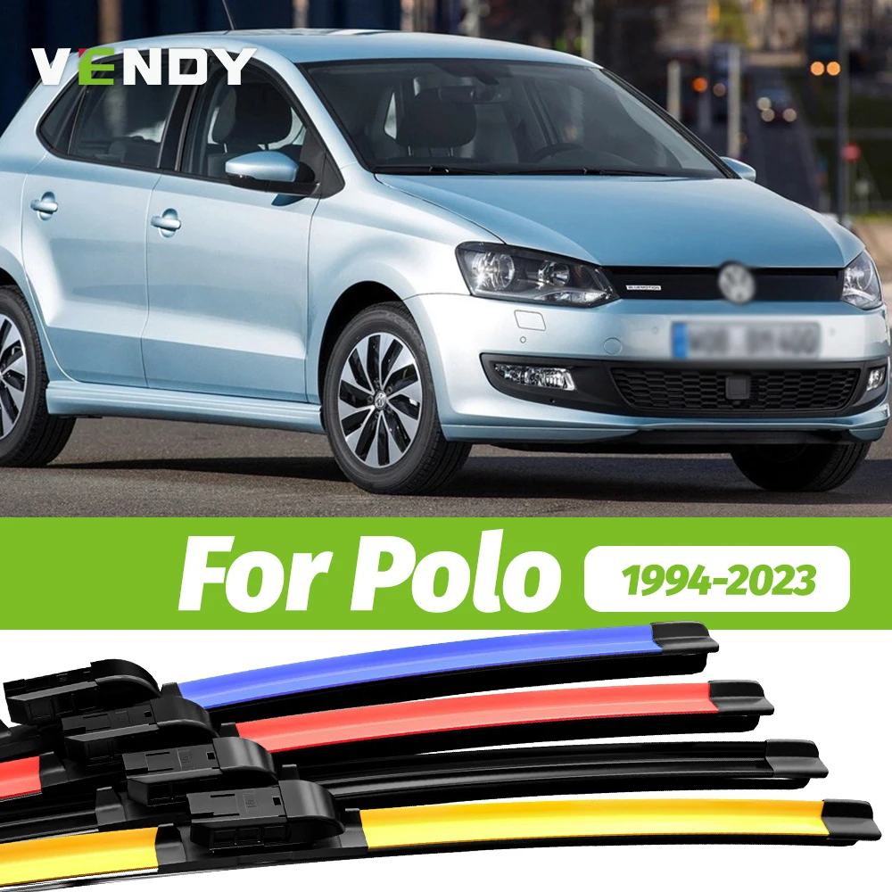 2 stücke Frontscheibe Wischer Klingen Scheibenwischer Für VW Polo 6N 9N 6R 6C 1994-2023 2015 2016 2017 2018 2019 2020 2021 2022 Image