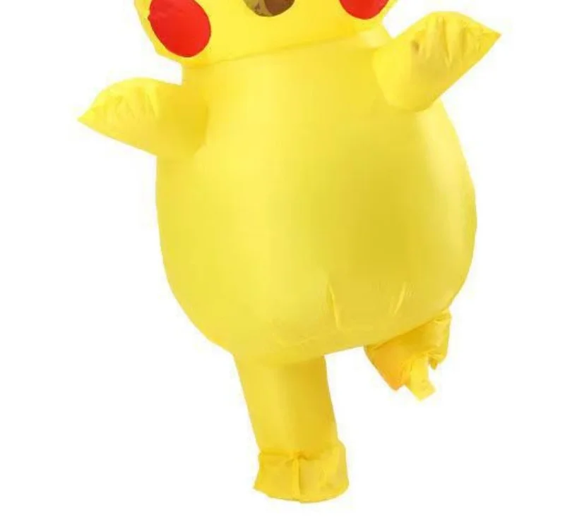 Halloween Niedliche Pikachu Aufblasbare Kostüme für Kinder und Erwachsene Cosplay Ganzkörper-Aufführungsanzüge Cartoon-Verkleidung Puppen-Requisiten Image
