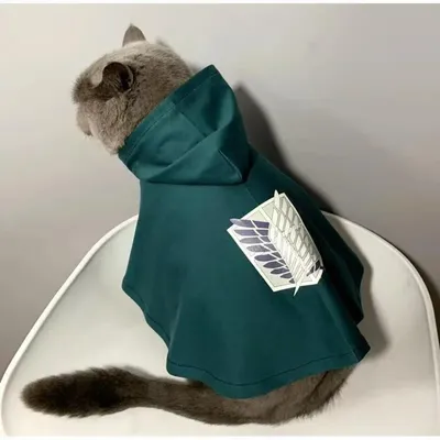 Hund Katze Umhang Weihnachten Anime Halloween Angriff Titaner Haustier Umhang Shingeki No Kyojin Image