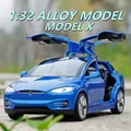 1:32 Modell X Modell S Legierung Auto Modell Druckguss Metall Spielzeug Fahrzeuge Auto Modell Simulation Sound und Licht Sammlung Kinder Geschenk