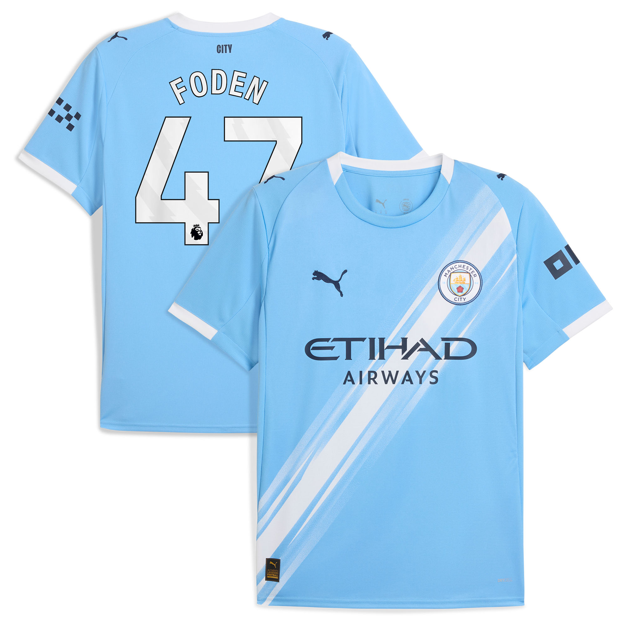 Manchester City PUMA Heimtrikot 2025-26 mit Aufdruck Foden 47 Image