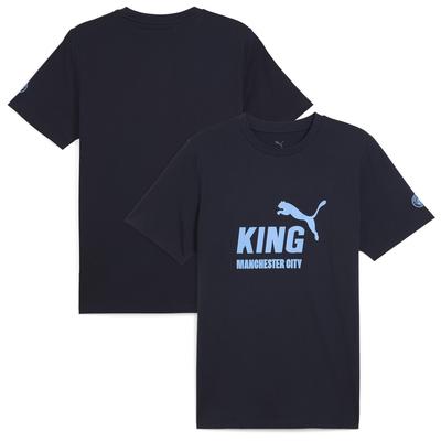 Manchester City Puma KING Logo T-Shirt – Marineblau Image