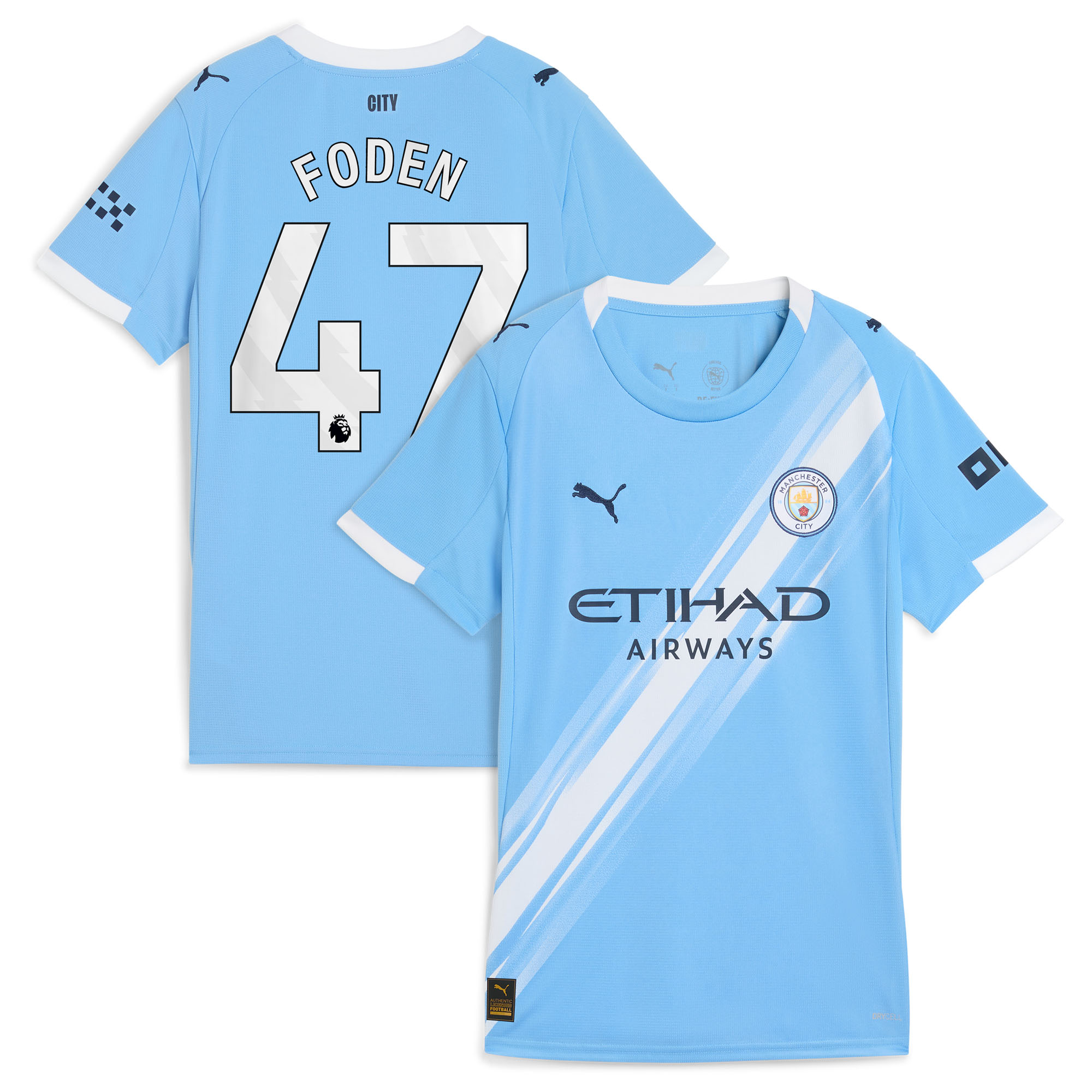 "Manchester City PUMA Heimtrikot 2025-26 - Damen mit Aufdruck Foden 47" Image