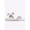 Sandale LOTTO, Gr. 27, silber (silber, weiß), Synthetik, sportlich, Schuhe, mit cooler Blinkfunktion