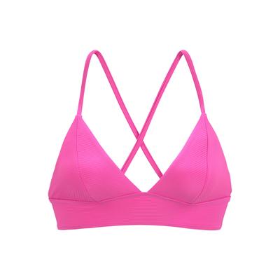 Triangel-Bikini-Top VENICE BEACH "Lucky", Damen, Gr. 38, Cup C/D, pink, Recycling-Polyamid, Strukturmuster, Bikini-Oberteile, aus gerippter Strukturware Image