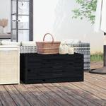 Maisonchic - Armoire de jardin, Coffre de jardin,Boîte de rangement de jardin noir 101x50,5x46,5 cm