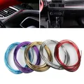 1pc 5m PVC Cruscotto Auto Strisce Decorative Console Altoparlante Gap Striscia Luminosa Striscia di Gomma Modificata Uscita Aria Stabile Bracciolo scatola