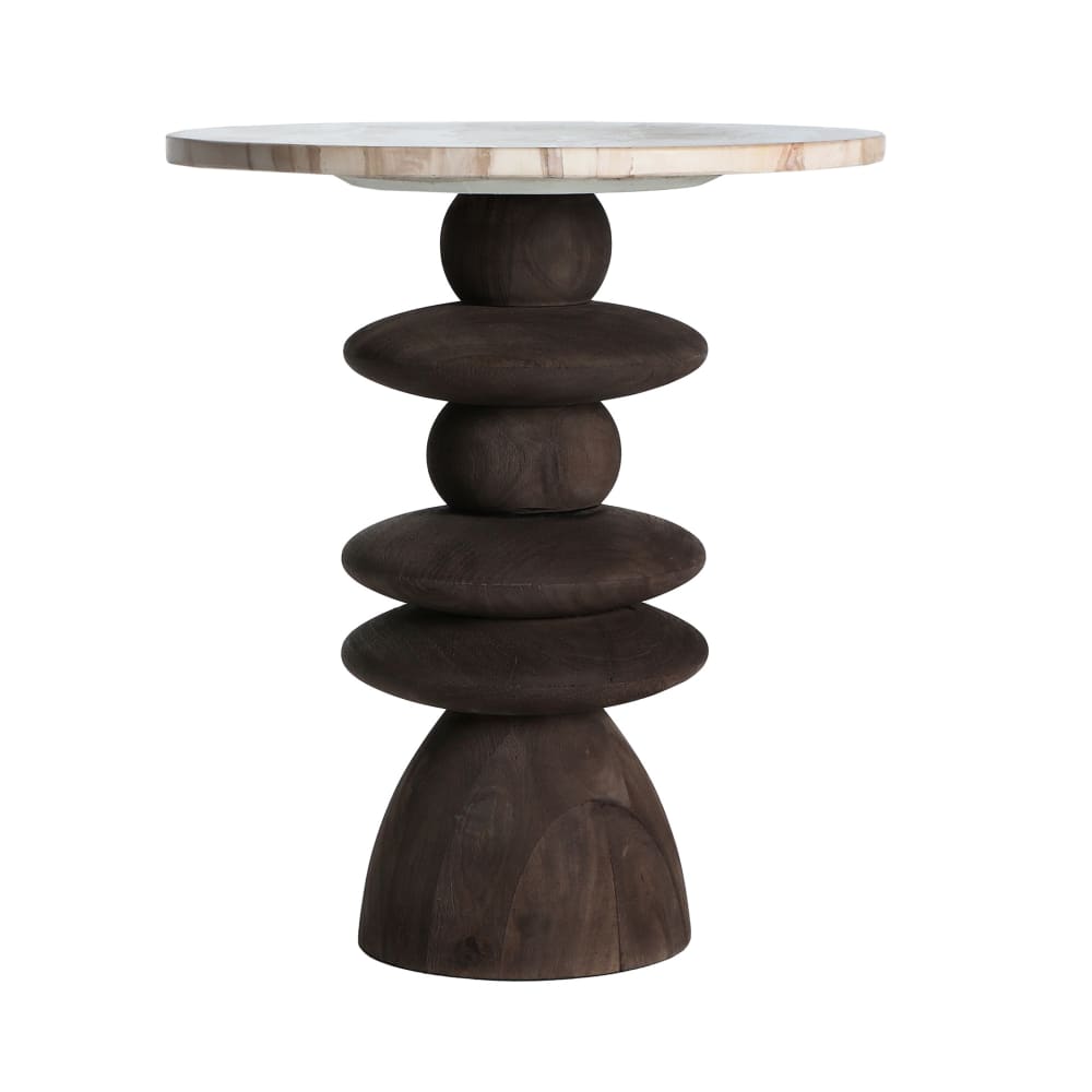 Table basse en bois de mangue marron 45x45x50 cm