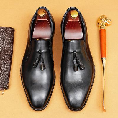 Men's Tan Leather Loafers with Tassel Detail – Stylish and Comfortable Footwear for Weddings, Office Meetings and Evening Events