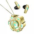 Auricolari gaming wireless Bluetooth 5.3 bassa latenza touch con impronta digitale doppia decodifica suono H microfono senza rumore per mobile e PC