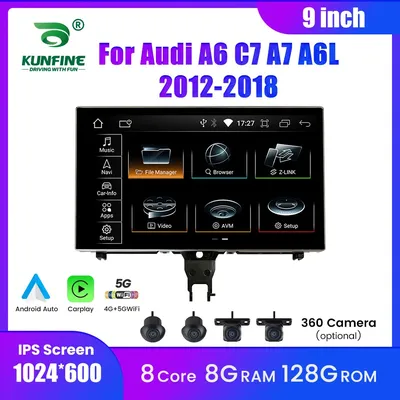 Android Car Stereo Radio For Audi A6L A6 C7 A7 2012-18 GPS Navigation Multimedia Player Carplay